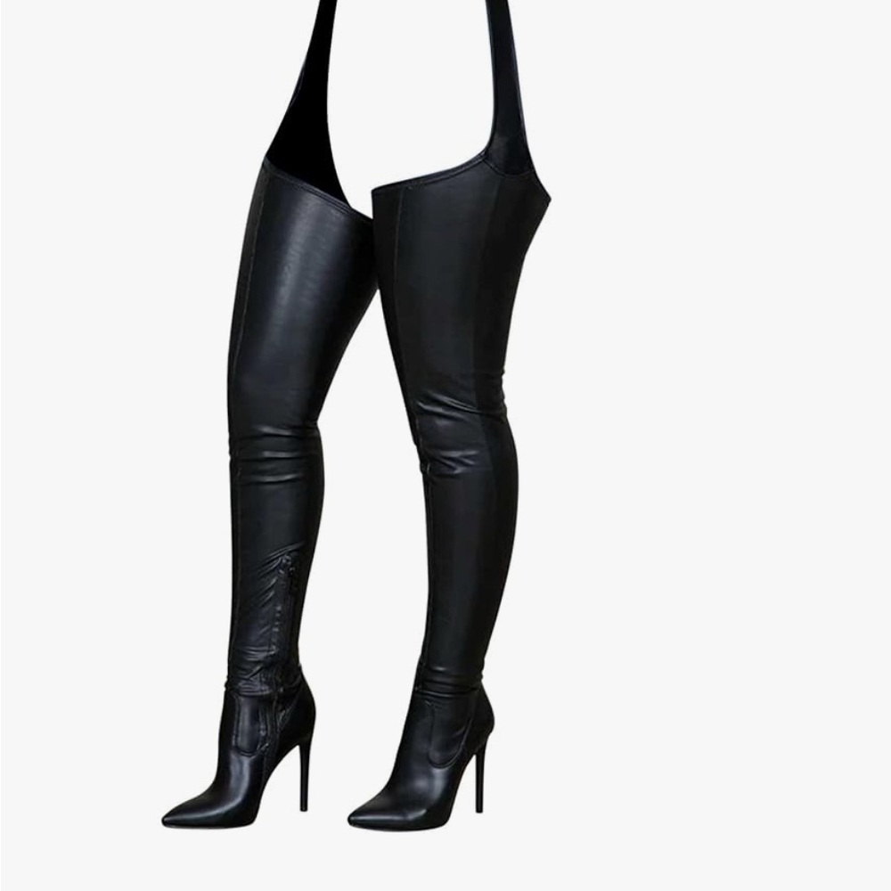 Black Over-the-Knee Women's Boots